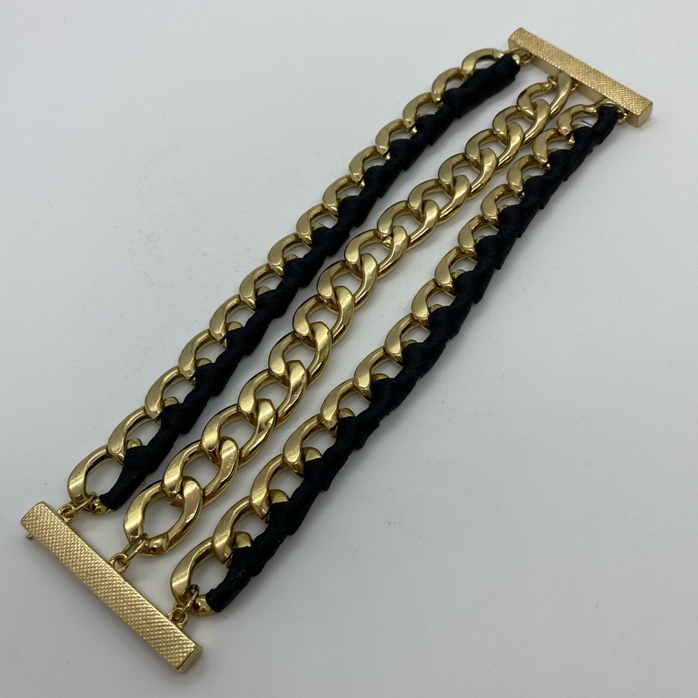 Gold and black bracelet - Picture 4 of 8